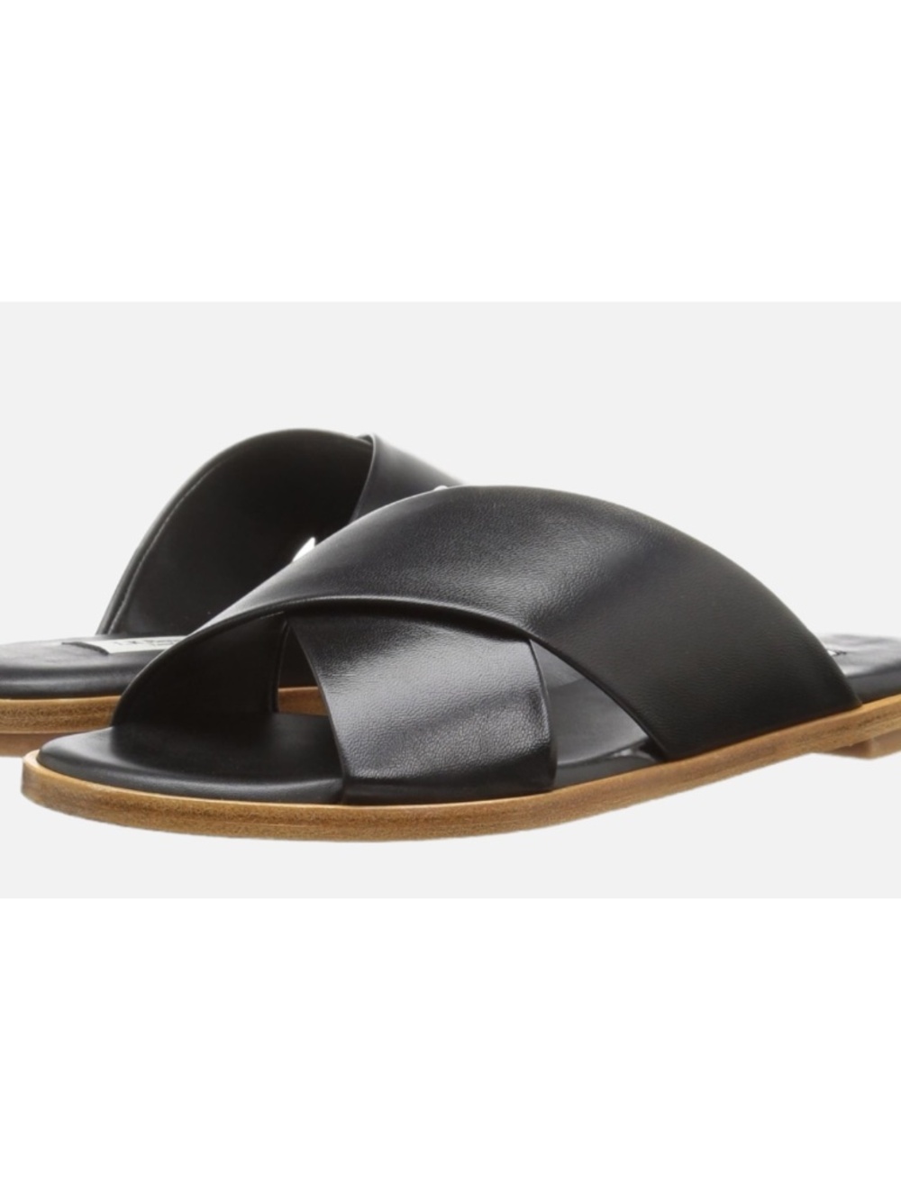 L.K. Bennett Slide Sandals, Black, Size 6.5
